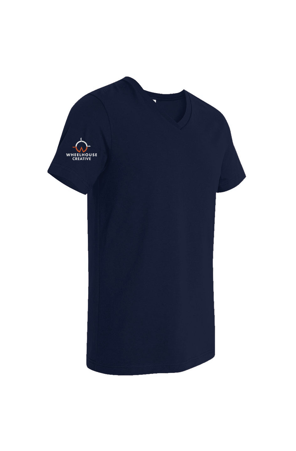 Wheelhouse Sleeve Embroidered Jersey V-Neck Tee