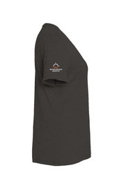 Wheelhouse Women's Sleeve Embroidered Triblend V-Neck Tee