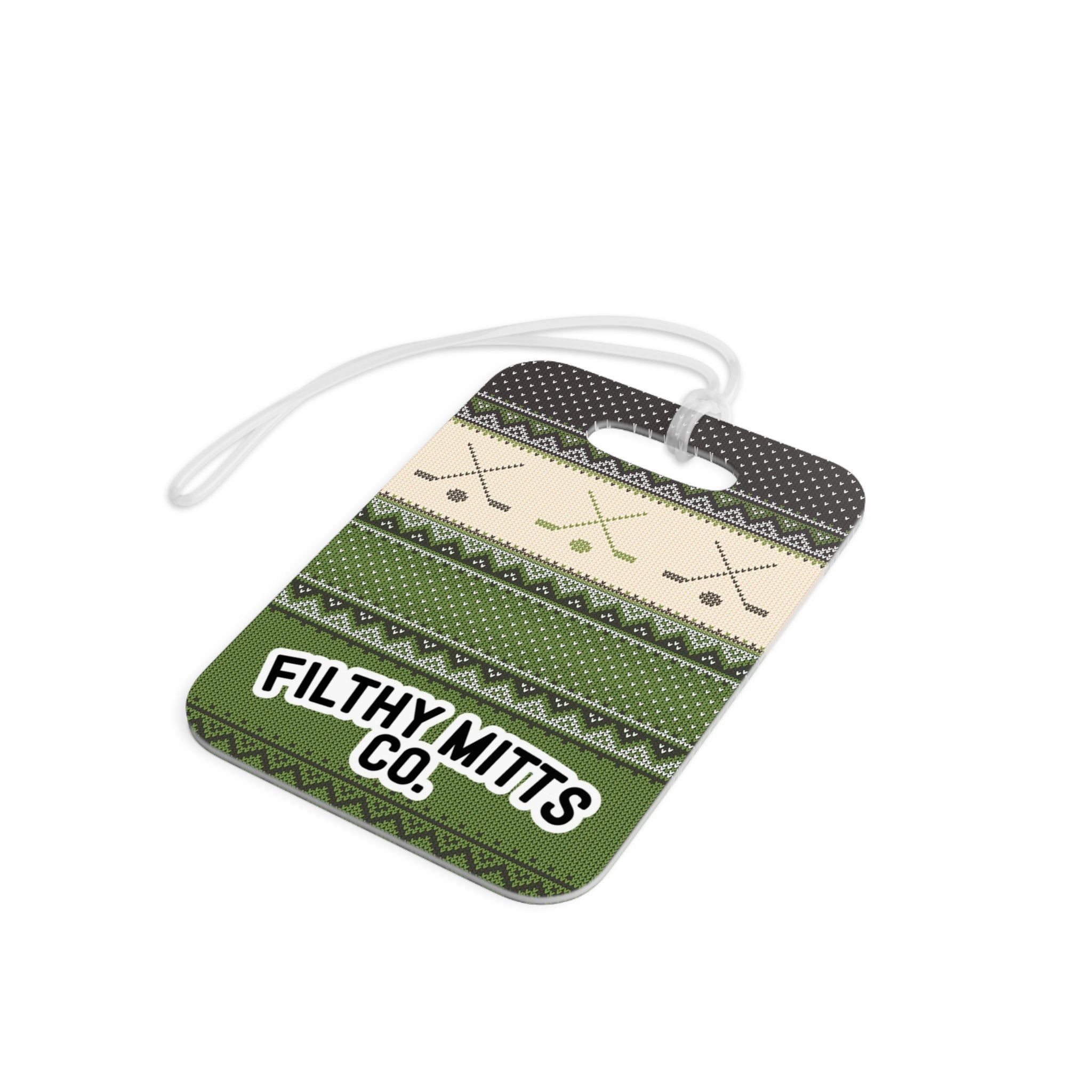 Crossed Out Christmas Sweater Essentials Bag Tag