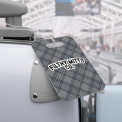 FMC Gray/Aqua Plaid Essentials Bag Tag