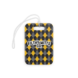 Crossed Out Argyle Essentials Bag Tag
