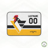 Roosters White Skate Mat