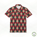 Crossed Out Argyle Front Office Polo