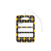 Crossed Out Argyle Essentials Bag Tag