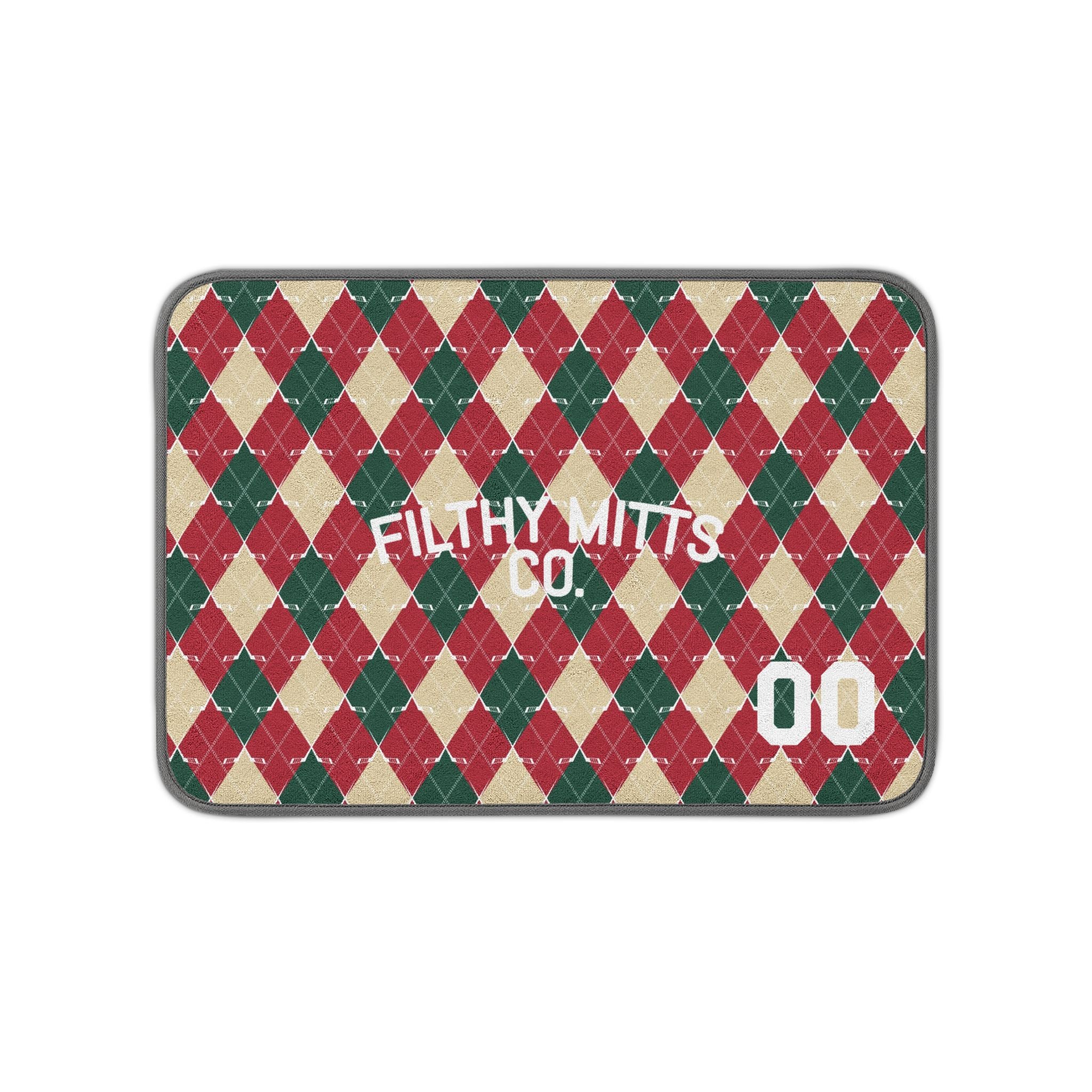 Crossed Out Argyle Skate Mat