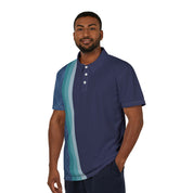 FMC Retro Stripe Blue Front Office Polo