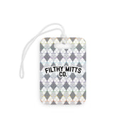Crossed Out Argyle Essentials Bag Tag