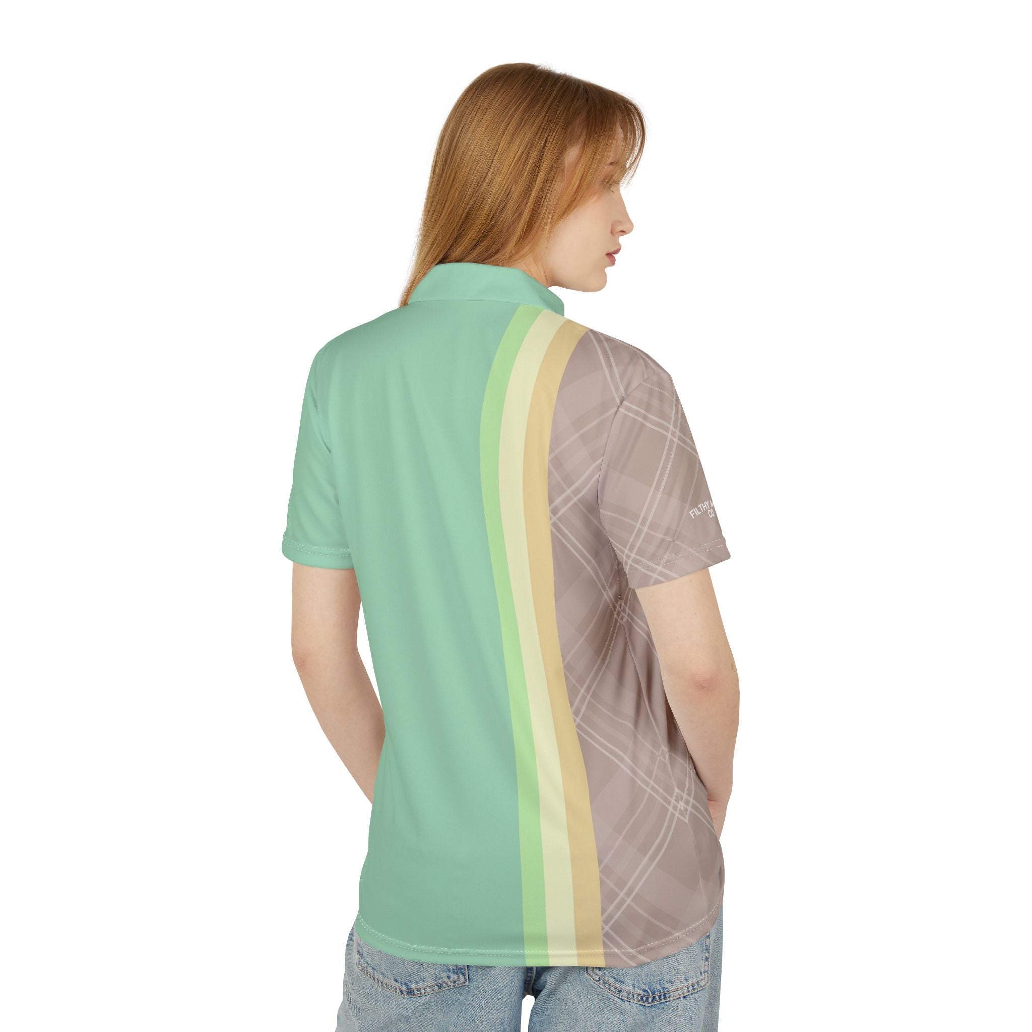 FMC Retro Stripe Beach Front Office Polo