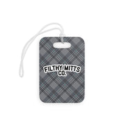 FMC Gray/Aqua Plaid Essentials Bag Tag