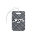 FMC Gray/Aqua Plaid Essentials Bag Tag