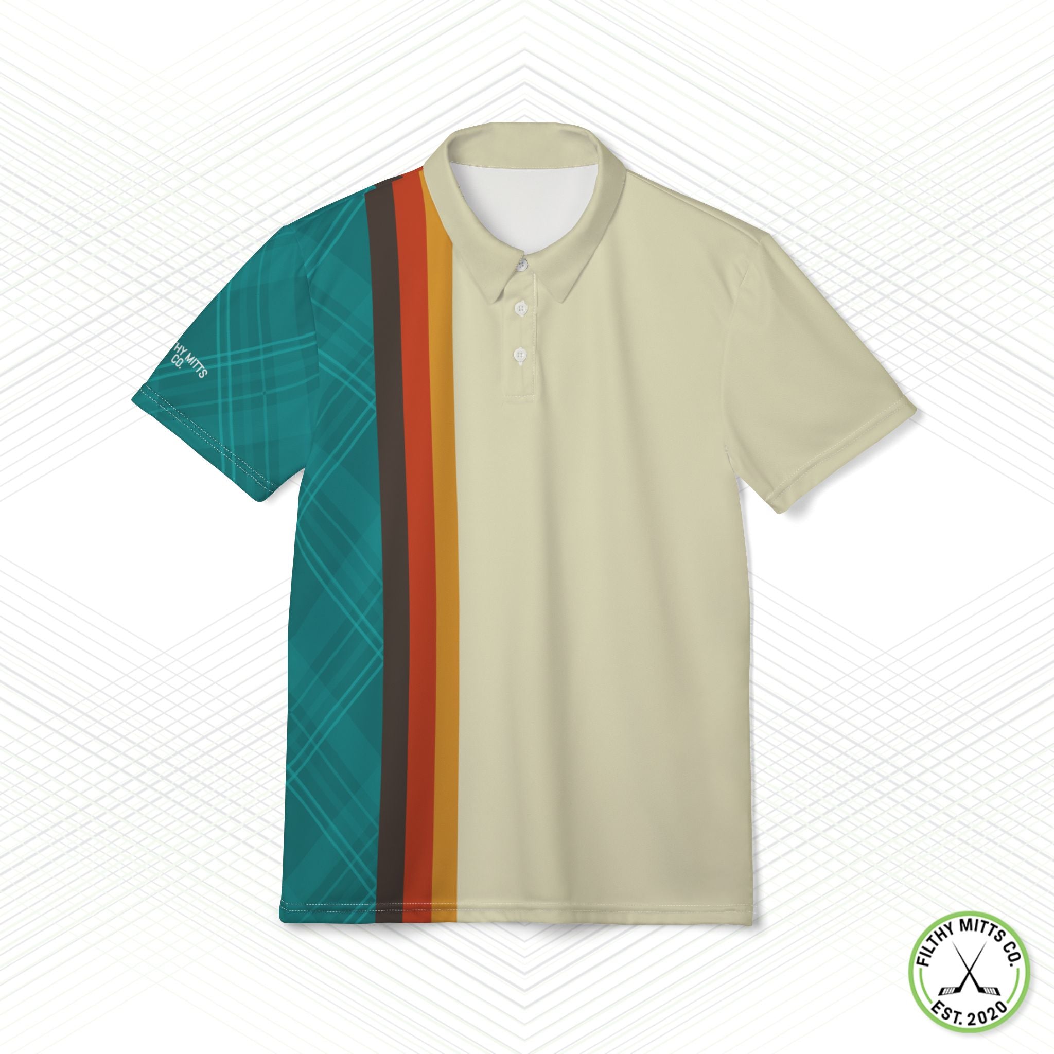 FMC Retro Stripe Front Office Polo