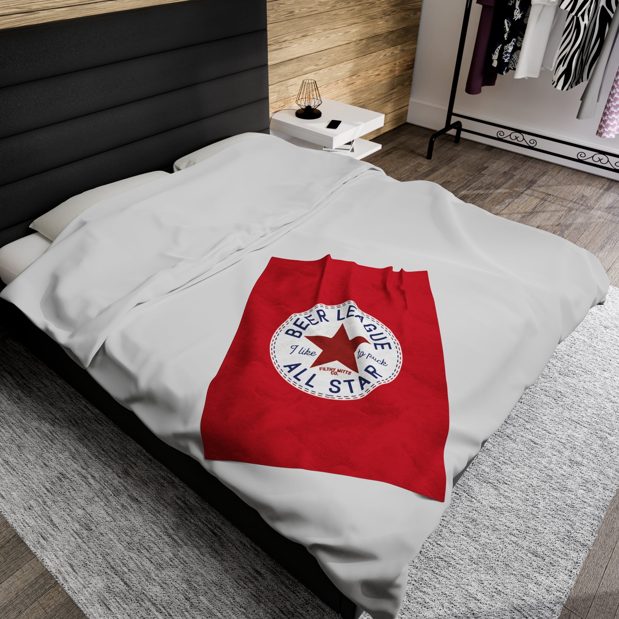 Beer League All Star Throw Blanket