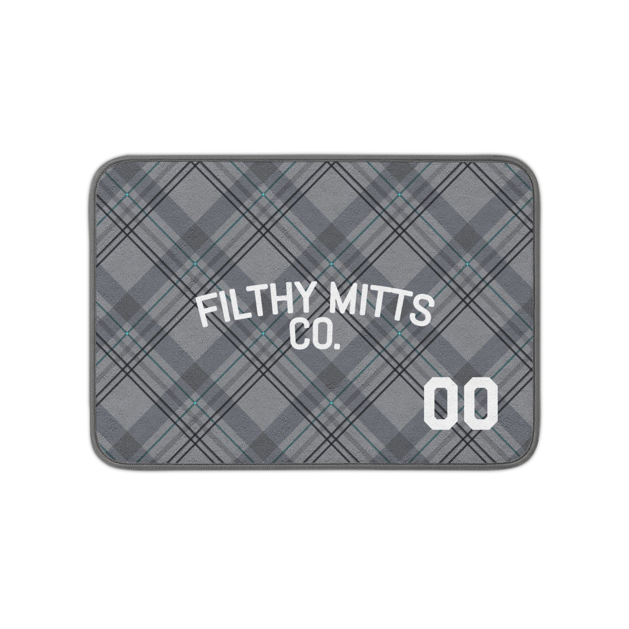 Gray Plaid Skate Mat