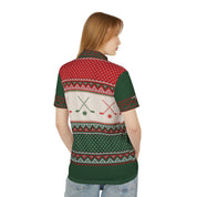 Christmas Sweater Red/Green Front Office Polo