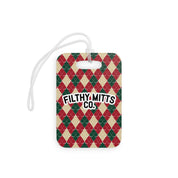 Crossed Out Argyle Essentials Bag Tag