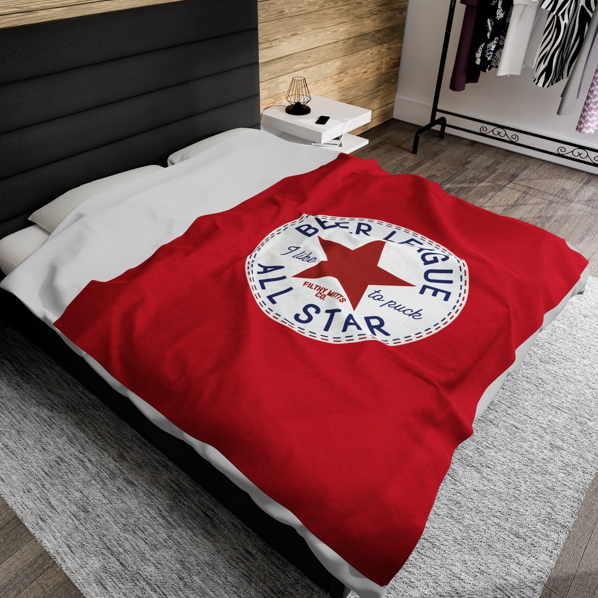 Beer League All Star Throw Blanket