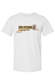 Steel City Blues Horizontal Staple Tee