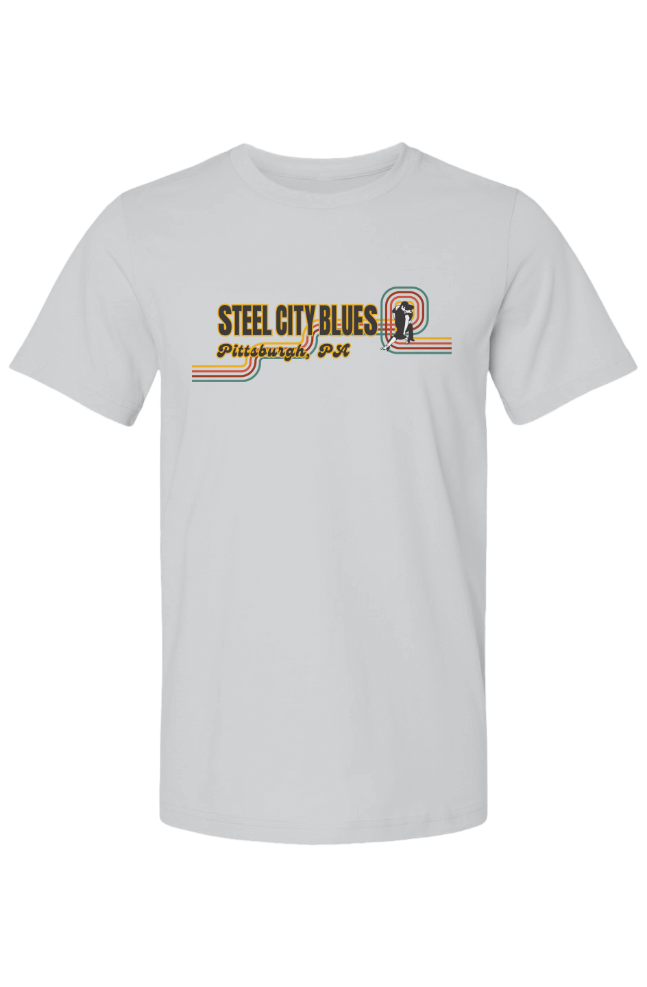 Steel City Blues Horizontal Staple Tee