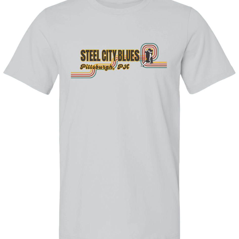 Steel City Blues Horizontal Staple Tee