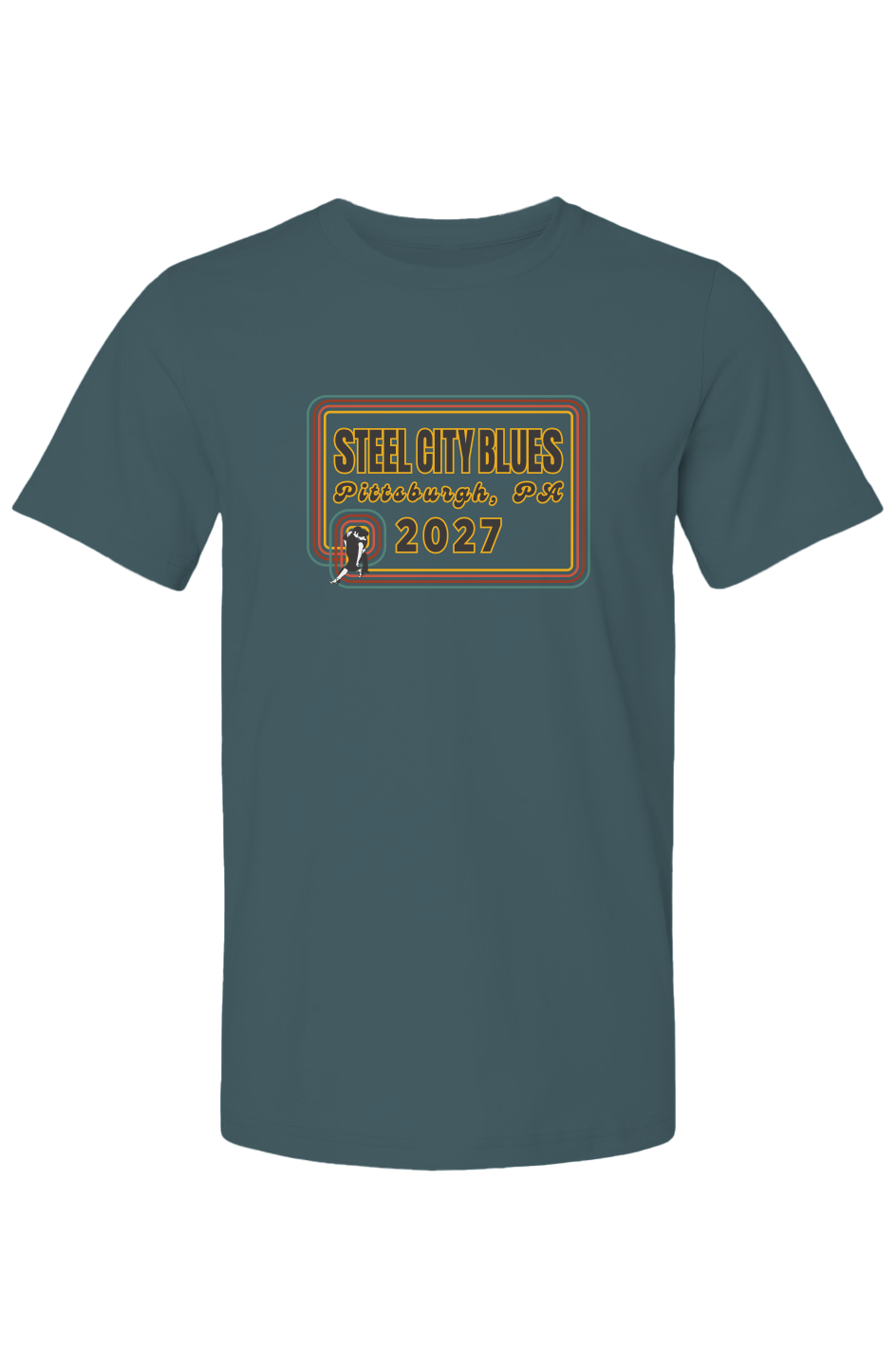 Steel City Blues Full Staple Tee
