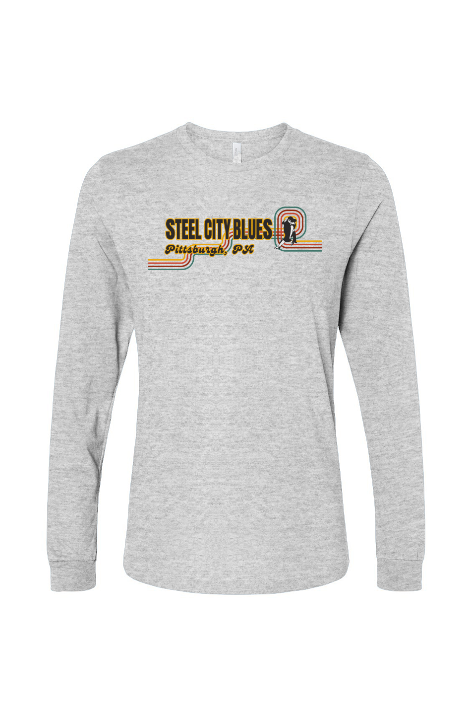 Steel City Blues Horizontal Staple Long Sleeve