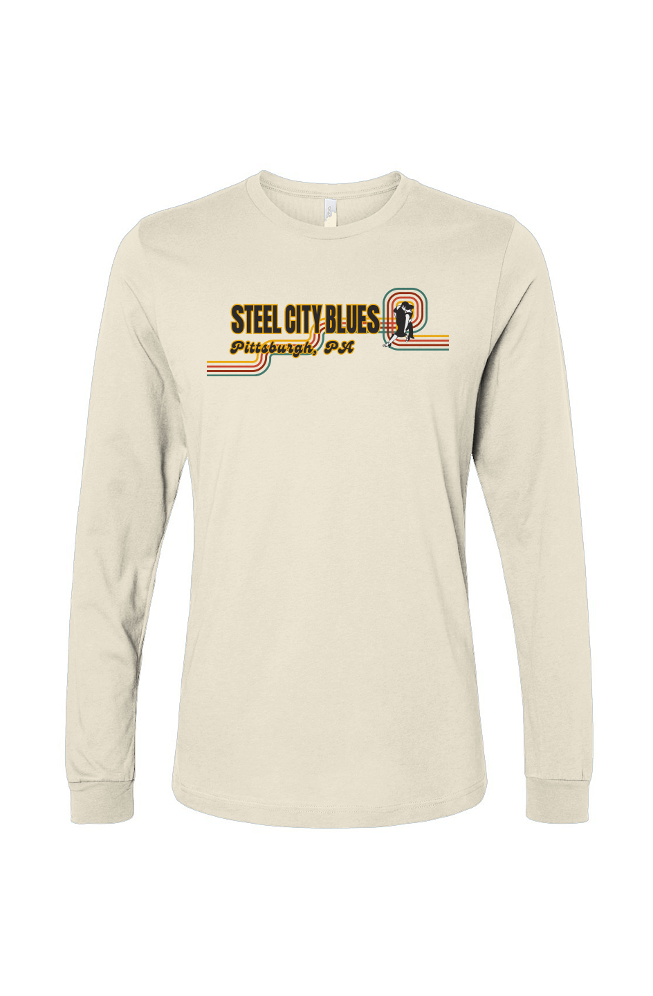 Steel City Blues Horizontal Staple Long Sleeve