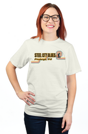 Steel City Blues Horizontal Staple Tee