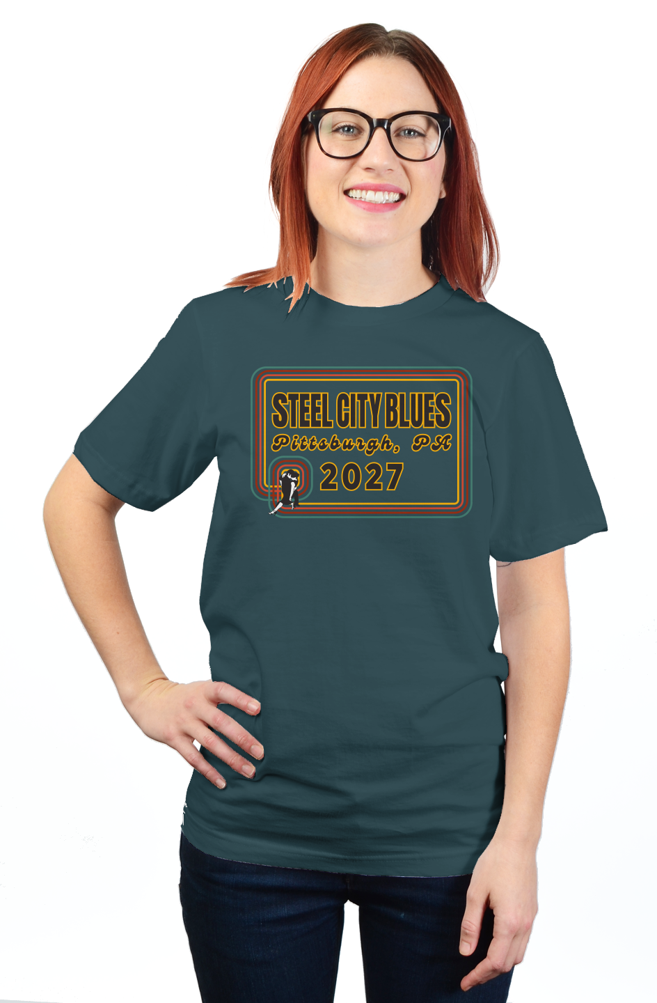 Steel City Blues Full Staple Tee