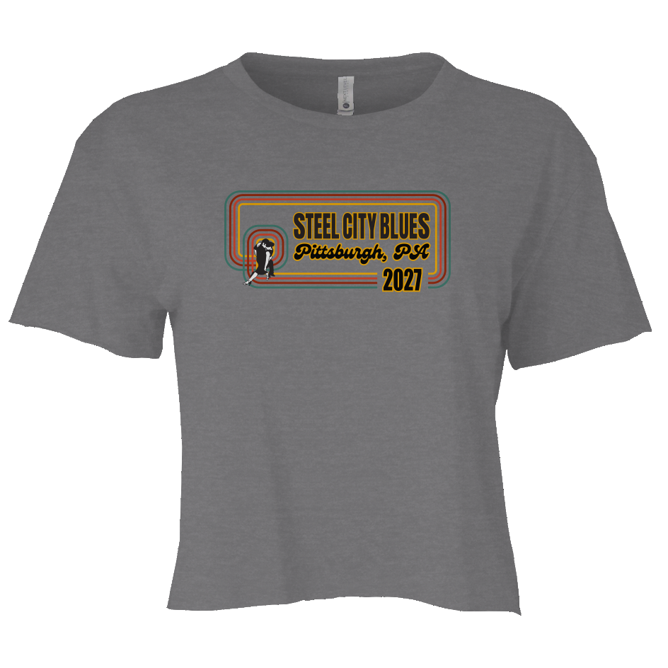 Steel City Blues Full Women's Crop Tee