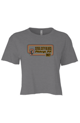 Steel City Blues Full Women's Crop Tee