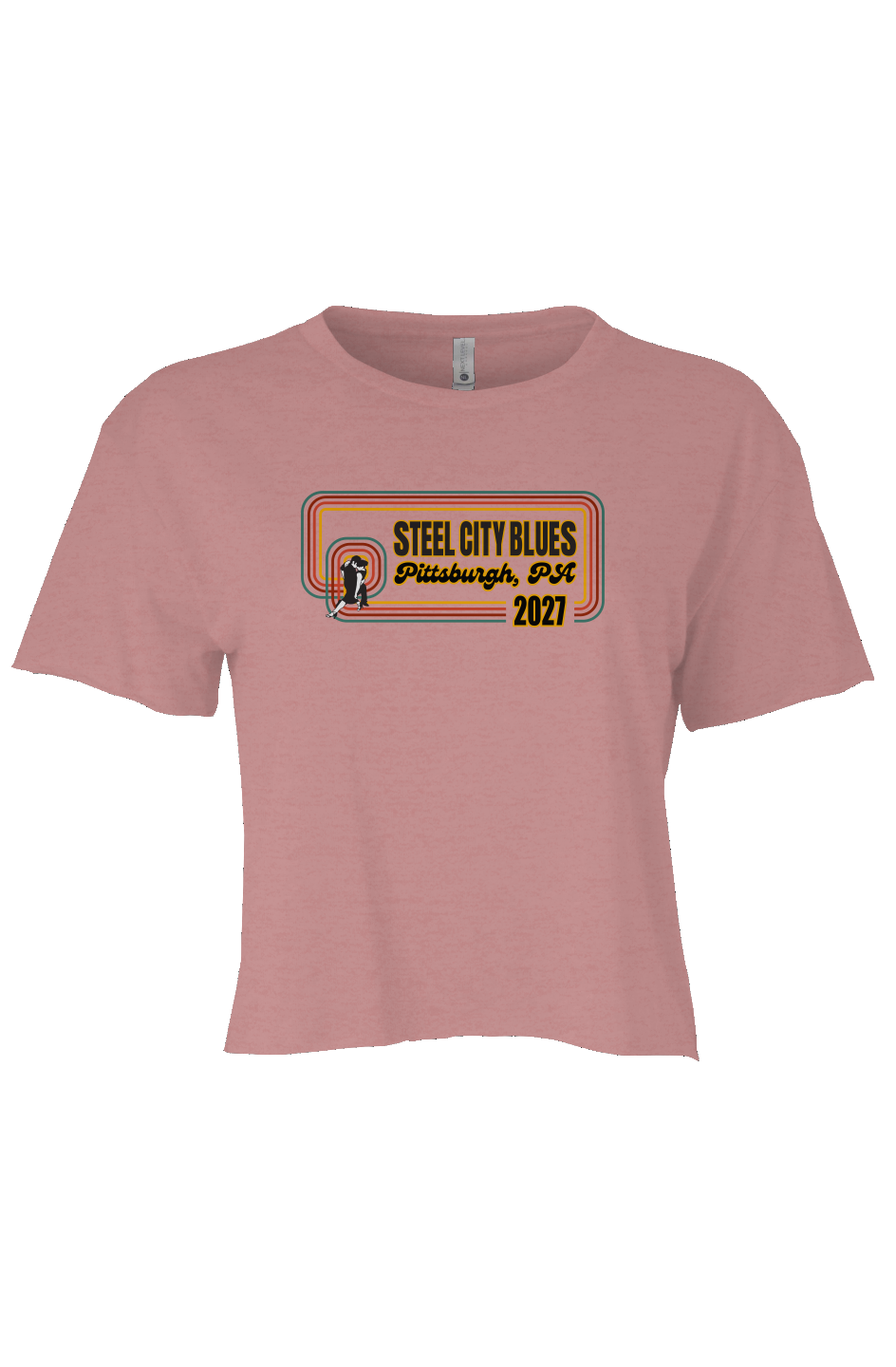 Steel City Blues Full Women's Crop Tee