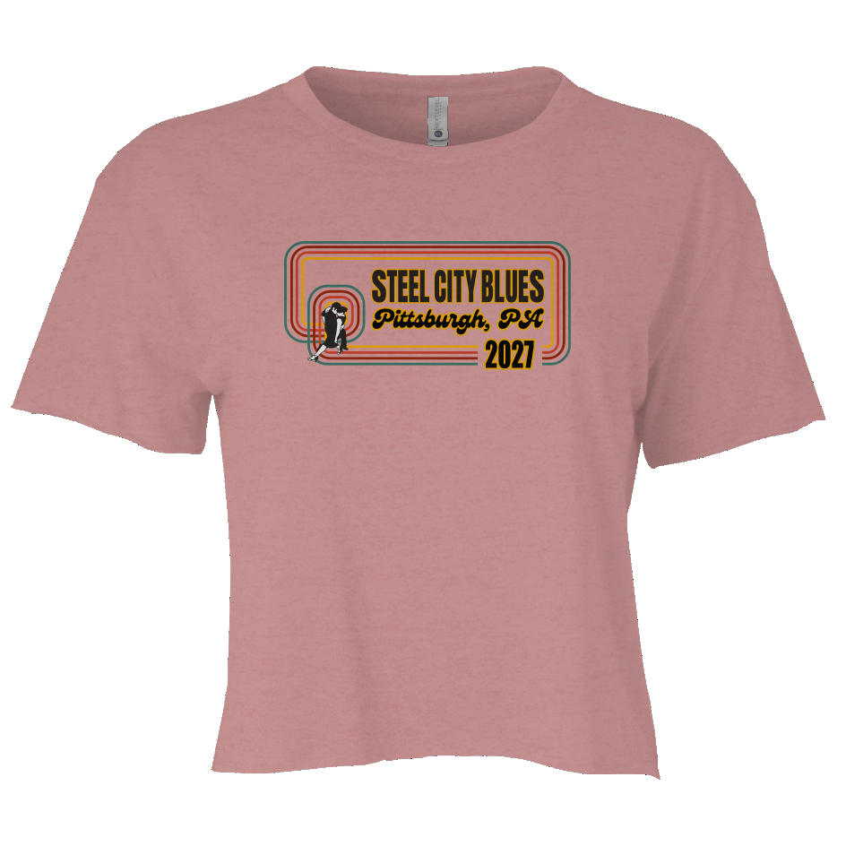 Steel City Blues Full Women's Crop Tee