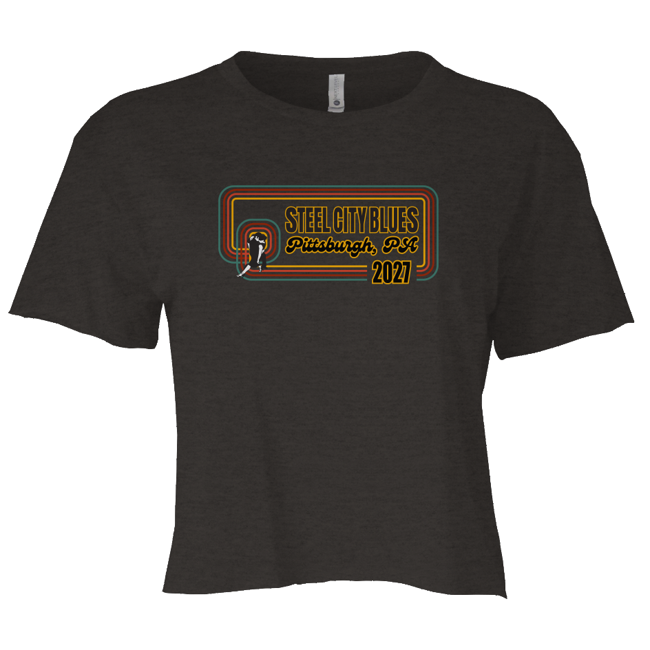 Steel City Blues Full Women's Crop Tee