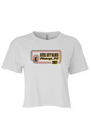 Steel City Blues Full Women's Crop Tee