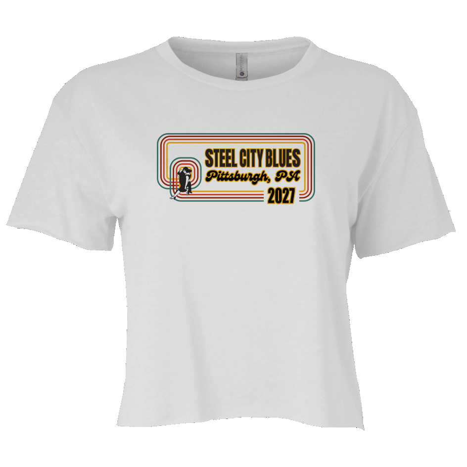 Steel City Blues Full Women's Crop Tee