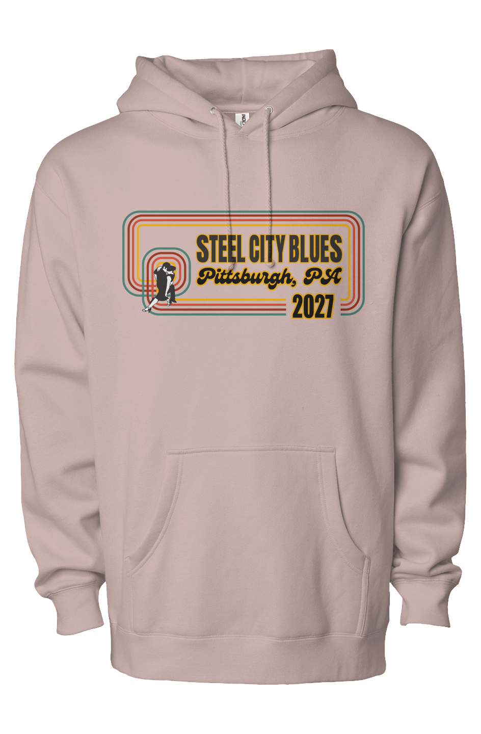 Steel City Blues Full Staple Hoodie