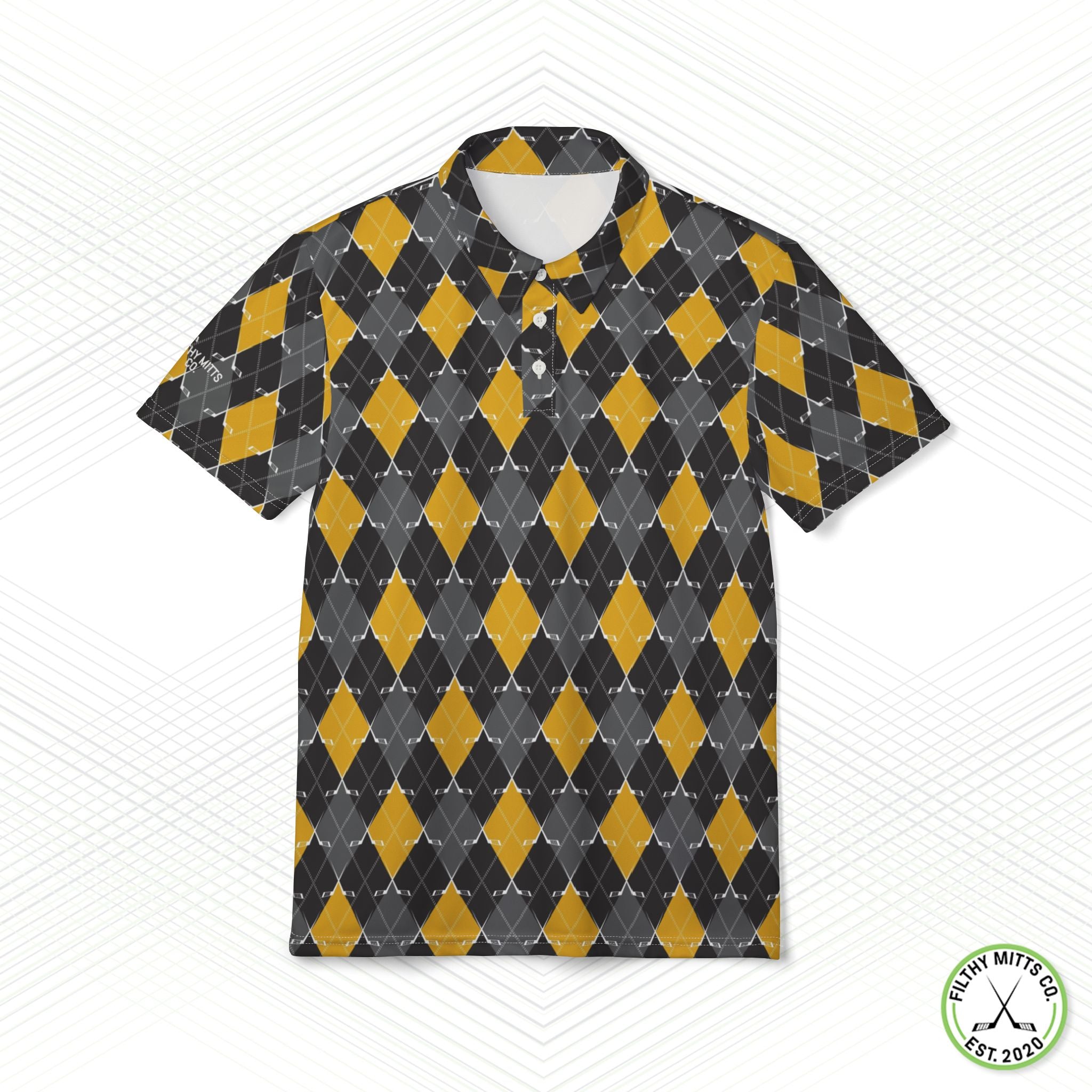 FMC Crossed Out Argyle Front Office Polo