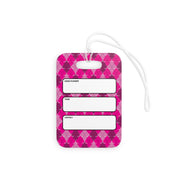 Crossed Out Argyle Essentials Bag Tag