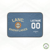 Snowflakes Blue Skate Mat