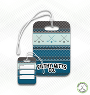 Crossed Out Christmas Sweater Essentials Bag Tag