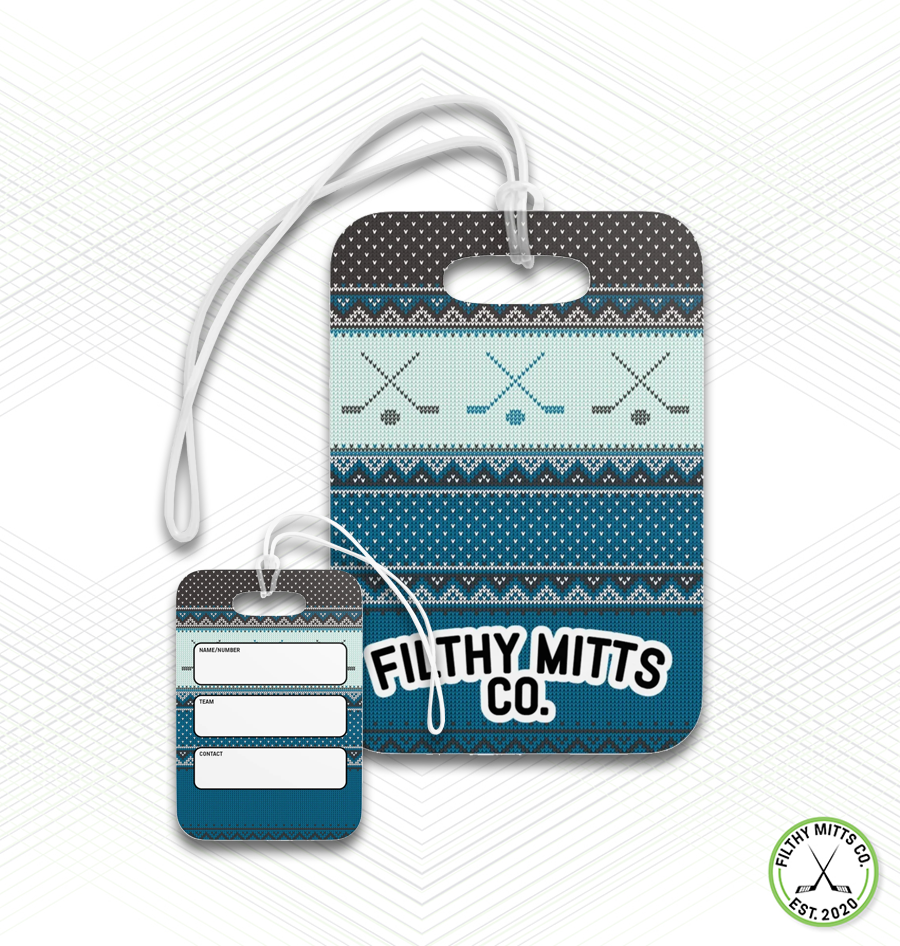 Crossed Out Christmas Sweater Essentials Bag Tag