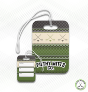 Crossed Out Christmas Sweater Essentials Bag Tag