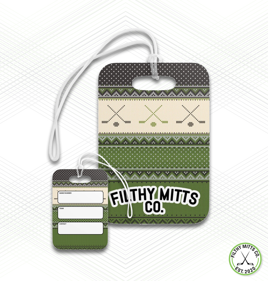 Crossed Out Christmas Sweater Essentials Bag Tag