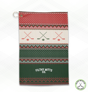 Crossed Out Red/Green Christmas Sweater Essential Skate Towel