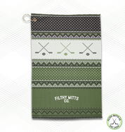 Crossed Out Lime Christmas Sweater Essential Skate Towel