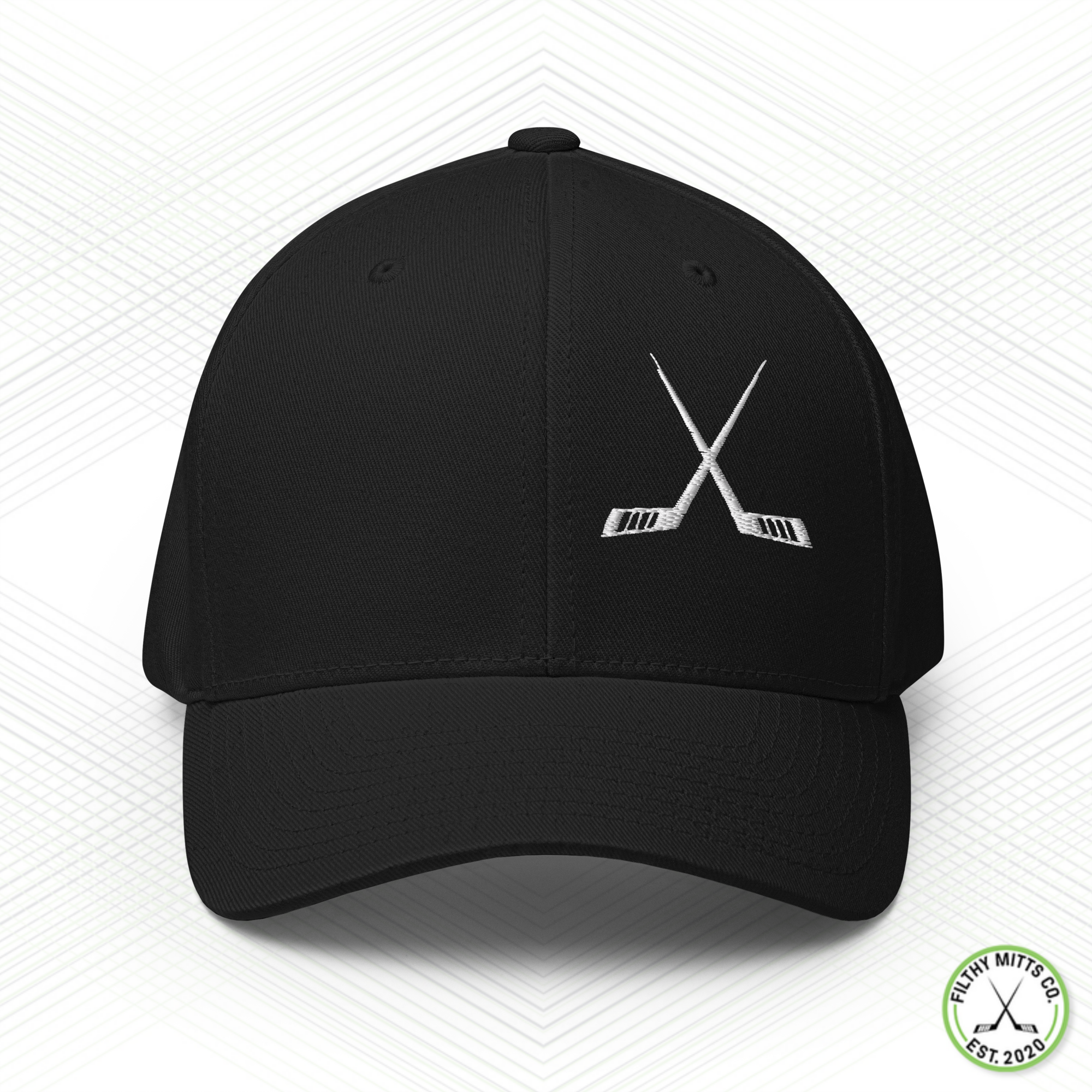 Crossed Out Hockey FlexFit Structured Twill Cap