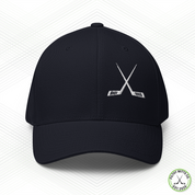 Crossed Out Hockey FlexFit Structured Twill Cap