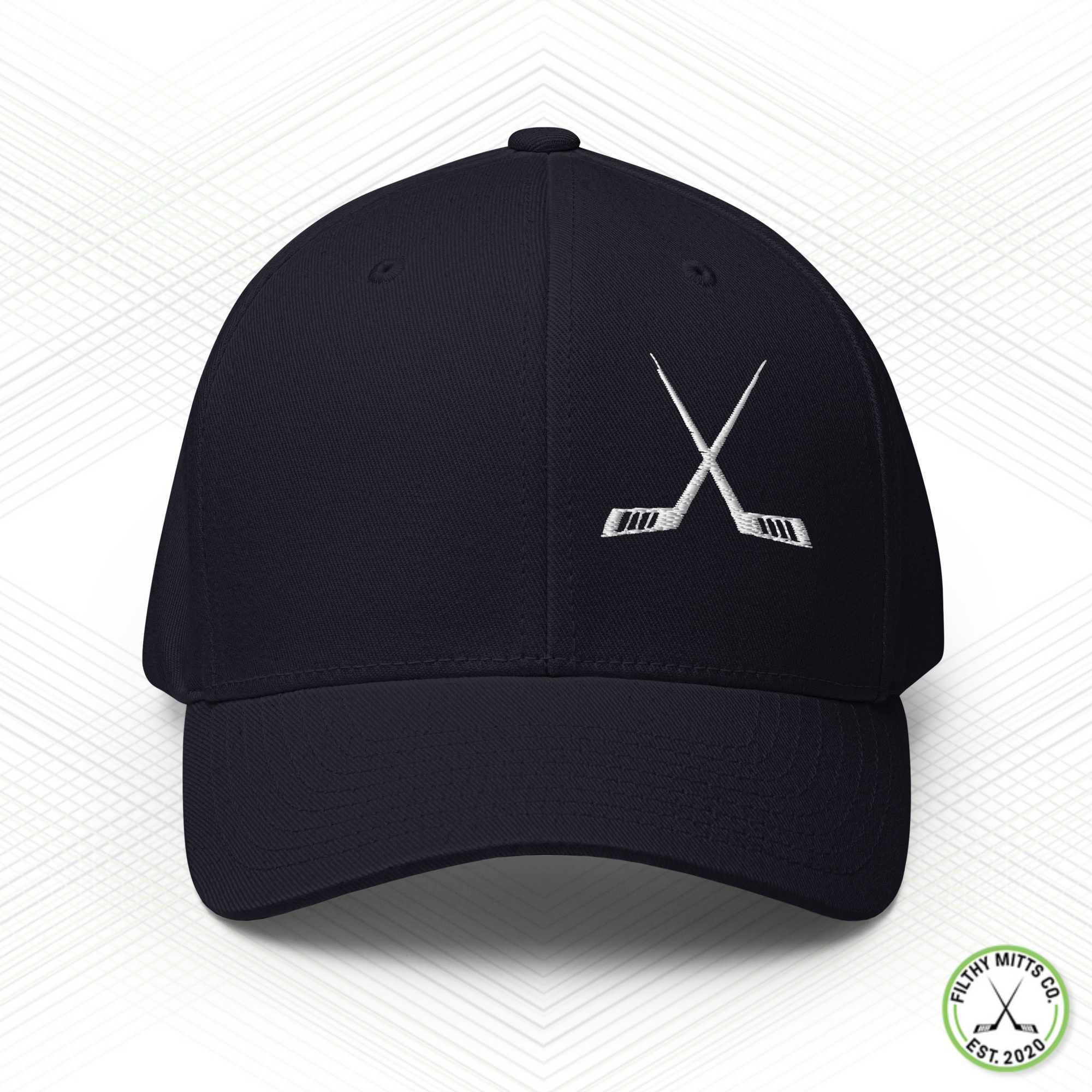 Crossed Out Hockey FlexFit Structured Twill Cap