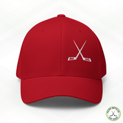 Crossed Out Hockey FlexFit Structured Twill Cap