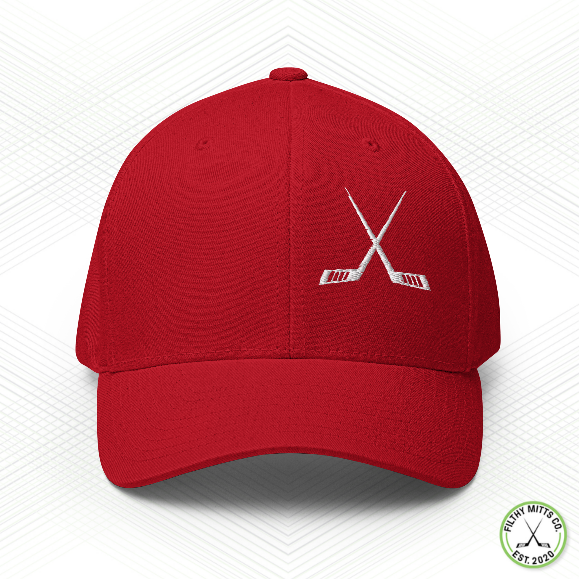 Crossed Out Hockey FlexFit Structured Twill Cap